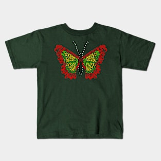 Spring butterfly mandala Kids T-Shirt